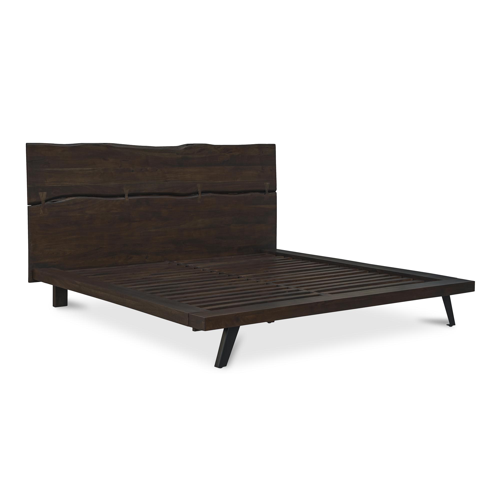 Madagascar King Platform Bed Dark Brown 2 Madagascar King Platform Bed Dark Brown - Image 2
