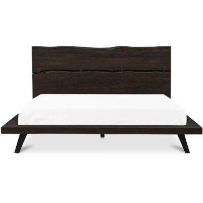 Madagascar King Platform Bed Dark Brown