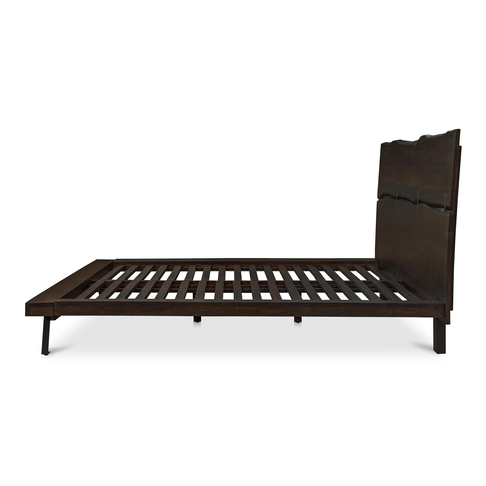 Madagascar King Platform Bed Dark Brown 3 Madagascar King Platform Bed Dark Brown - Image 3