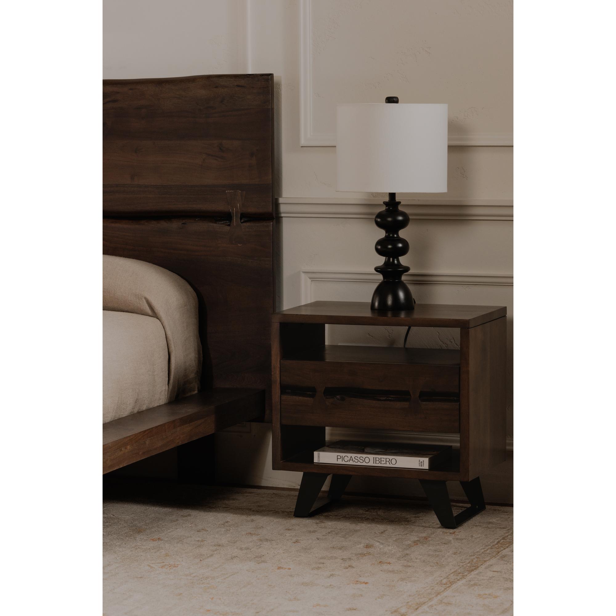 Madagascar Nightstand Dark Brown 9 Madagascar Nightstand Dark Brown - Image 9