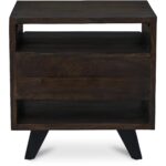 Madagascar Nightstand Dark Brown UH-1008-20 UH 1008 20 Madagascar back shadsilo