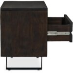 Madagascar Nightstand Dark Brown UH-1008-20 UH 1008 20 Madagascar side right02 shadsilo