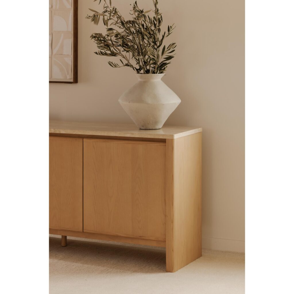 Blake Sideboard Beige Travertine - Image 15