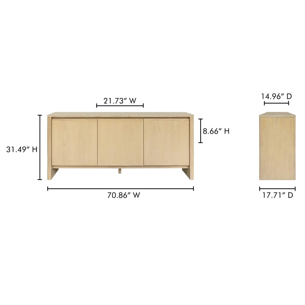 Blake Sideboard Beige Travertine - Image 16