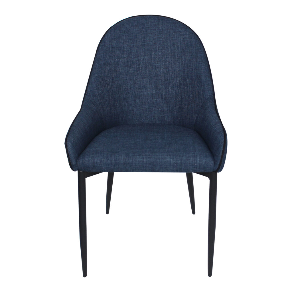 Lapis Dining Chair Dark Blue (Set of 2) - Image 4