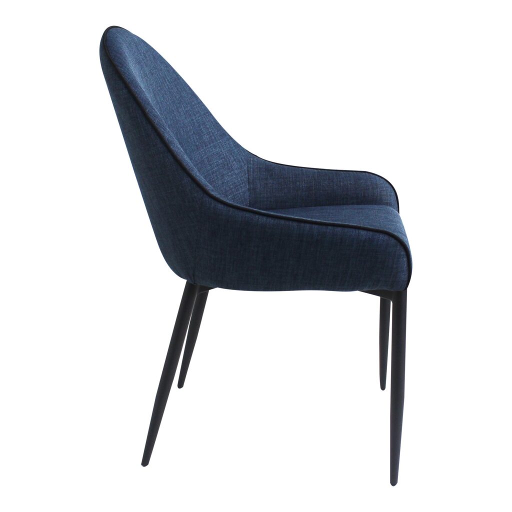 Lapis Dining Chair Dark Blue (Set of 2) - Image 6