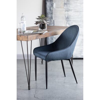 Lapis Dining Chair Dark Blue (Set of 2) UU-1001-26 UU 1001 26 31