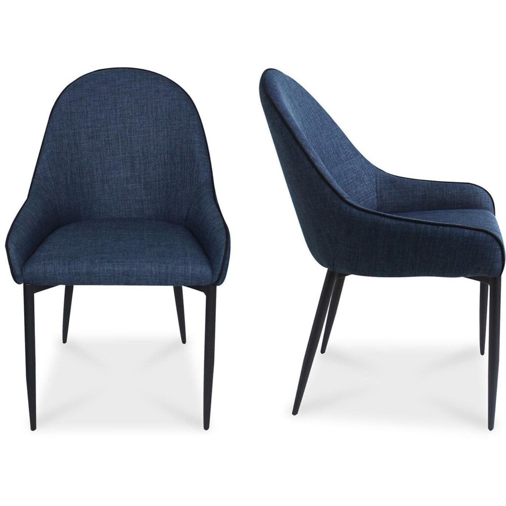 Lapis Dining Chair Dark Blue (Set of 2)