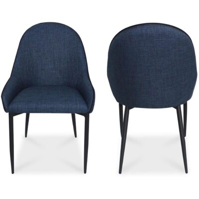 Lapis Dining Chair Dark Blue (Set of 2) UU-1001-26 UU 1001 26 82