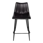 Alibi Counter Stool Matte Black (Set of 2) 17 Alibi Counter Stool Matte Black (Set of 2) UU-1002-02 UU 1002 02