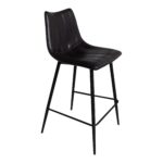 Alibi Counter Stool Matte Black (Set of 2) 18 Alibi Counter Stool Matte Black (Set of 2) UU-1002-02 UU 1002 02 01