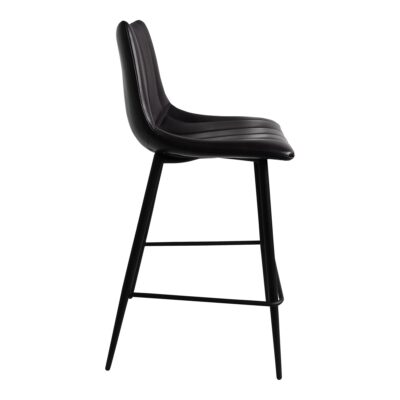 Alibi Counter Stool Matte Black (Set of 2) UU-1002-02 UU 1002 02 02