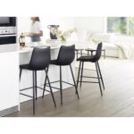 Alibi Counter Stool Matte Black (Set of 2) 25 Alibi Counter Stool Matte Black (Set of 2) UU-1002-02 UU 1002 02 50