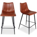 Alibi Counter Stool Brown (Set of 2) 13 Alibi Counter Stool Brown (Set of 2) UU-1002-03 UU 1002 03 81