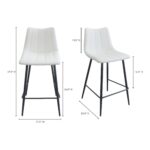 Alibi Counter Stool Ivory (Set of 2) 21 Alibi Counter Stool Ivory (Set of 2) UU-1002-05 UU 1002 05 70