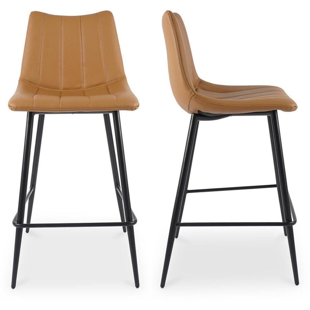 Alibi Counter Stool Tan - Set Of Two