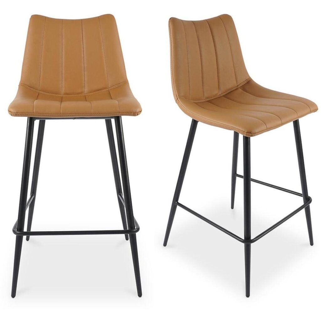 Alibi Counter Stool Tan - Set Of Two - Image 2