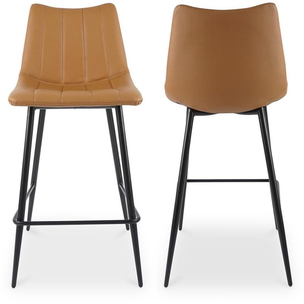 Alibi Counter Stool Tan - Set Of Two - Image 3