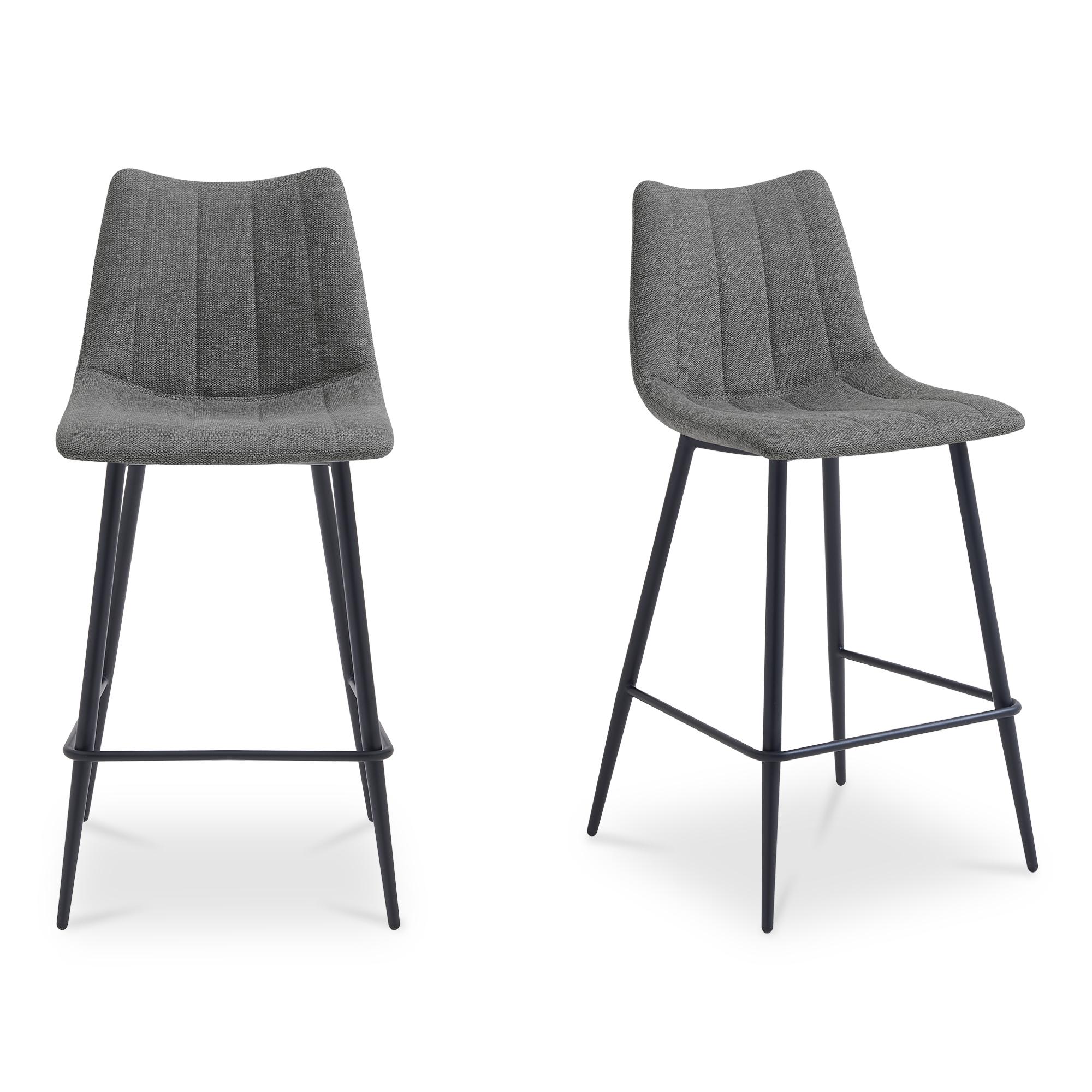 Alibi Counter Stool  Dark Grey-Set of Two