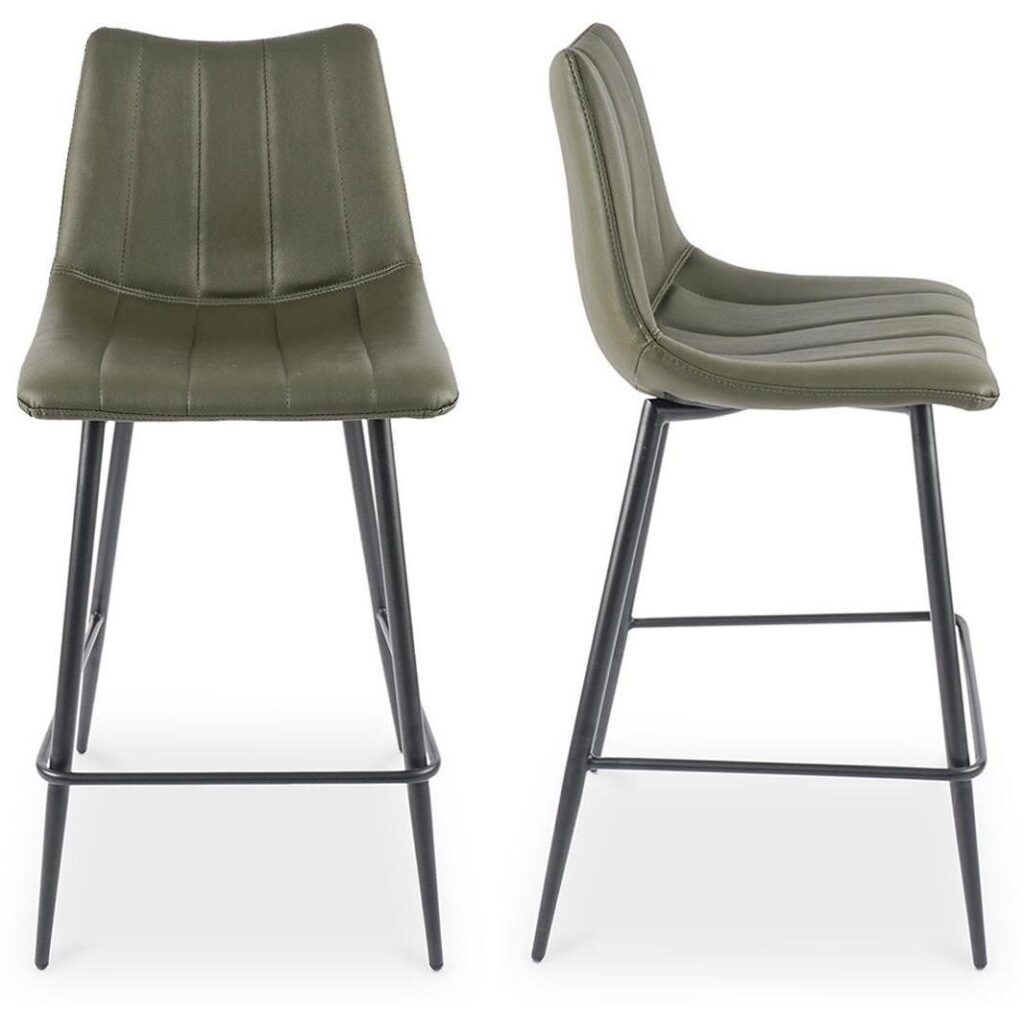 Alibi Counter Stool Dark Green - Set Of Two