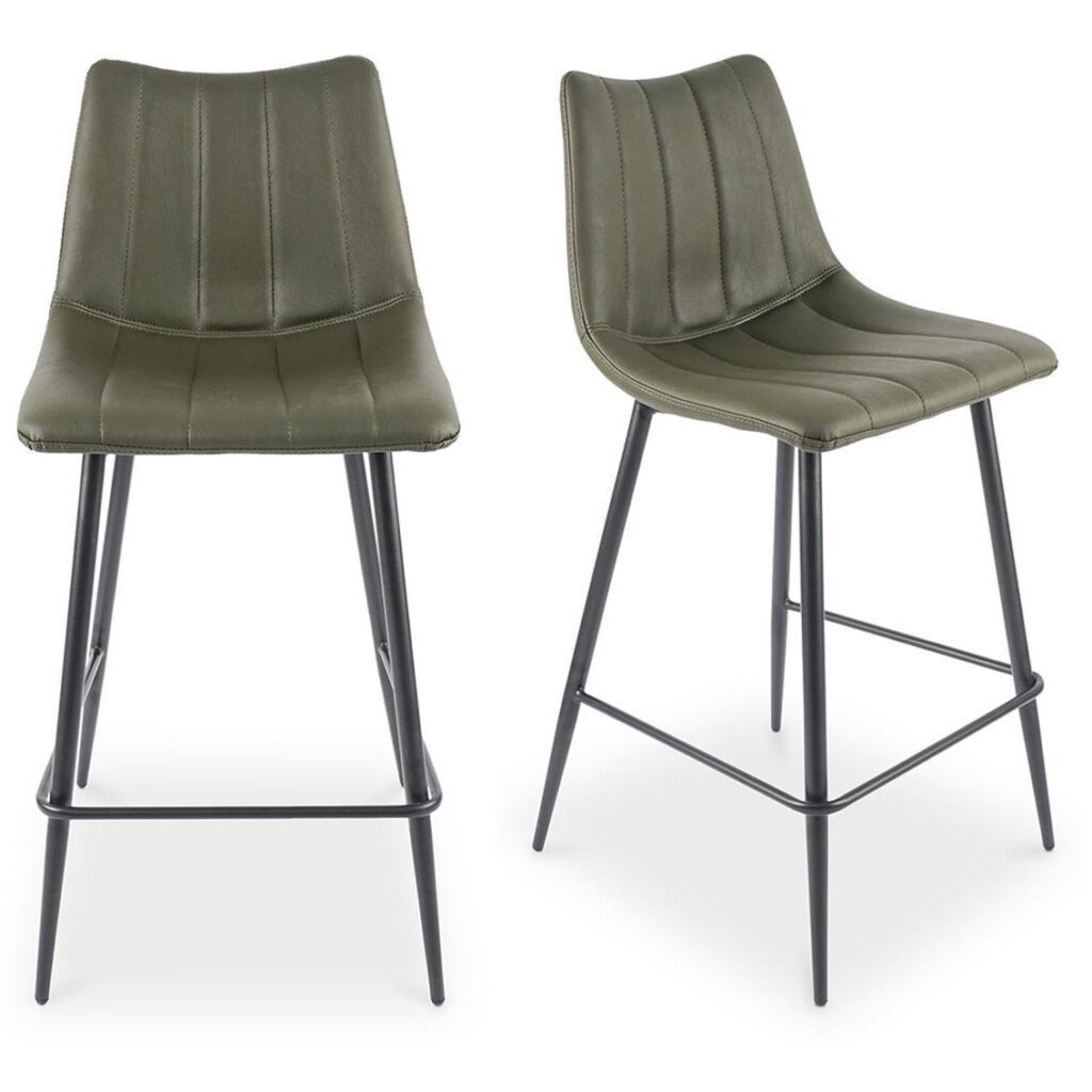 Alibi Counter Stool Dark Green - Set Of Two - Image 2