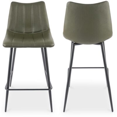 Alibi Counter Stool Dark Green - Set Of Two UU-1002-27 UU 1002 27 82