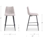 Alibi Counter Stool Beige - Set of Two UU-1002-34 UU 1002 34 70