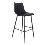 Alibi Barstool Matte Black (Set of 2) 15 Alibi Barstool Matte Black (Set of 2) UU-1003-02 UU 1003 02 01