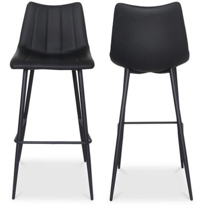 Alibi Barstool Matte Black (Set of 2) UU-1003-02 UU 1003 02 81