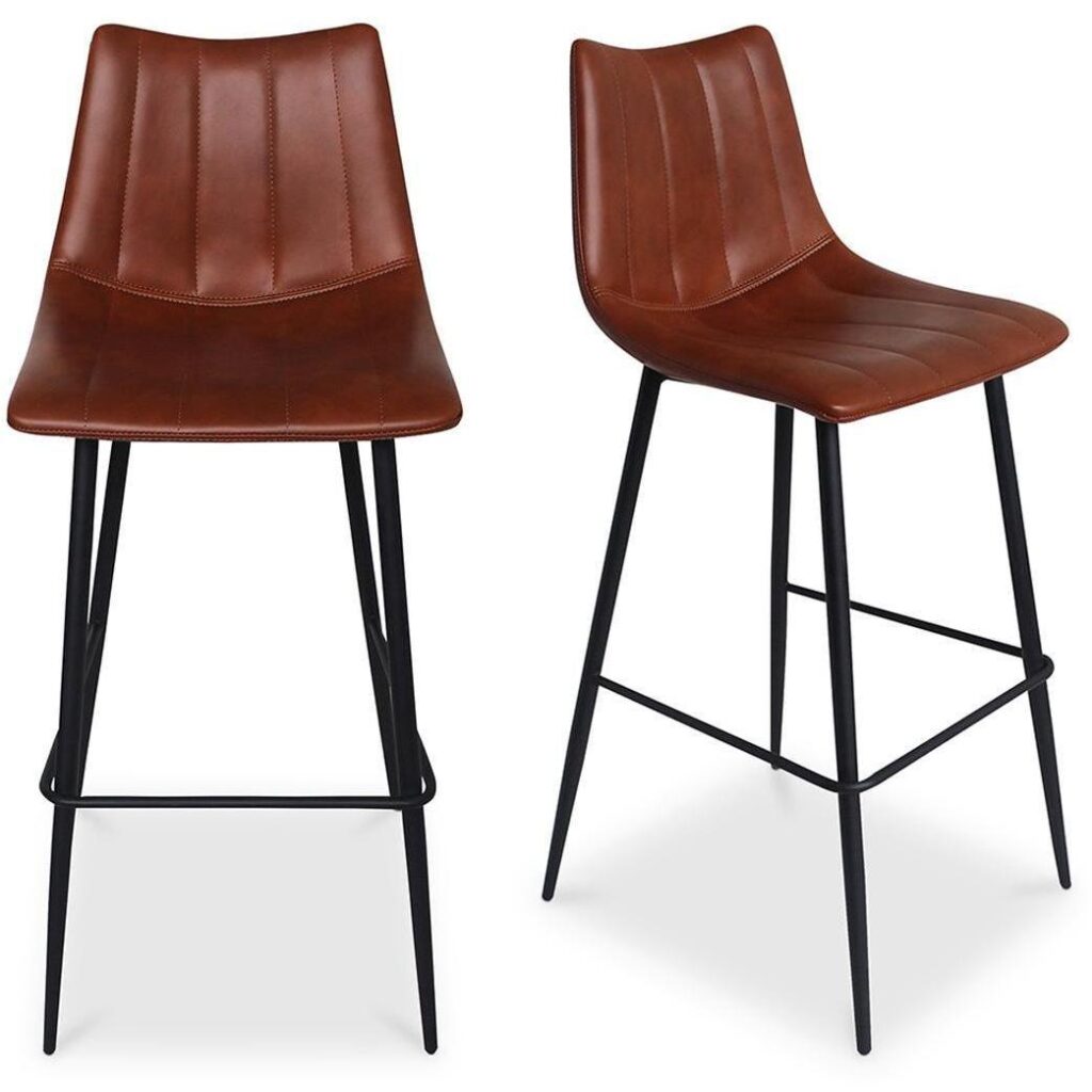 Alibi Barstool Brown (Set of 2) - Image 2