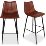 Alibi Barstool Brown (Set of 2) 13 Alibi Barstool Brown (Set of 2) UU-1003-03 UU 1003 03 81
