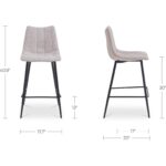 Alibi Bar Stool Beige - Set of Two UU-1003-34 UU 1003 34 70
