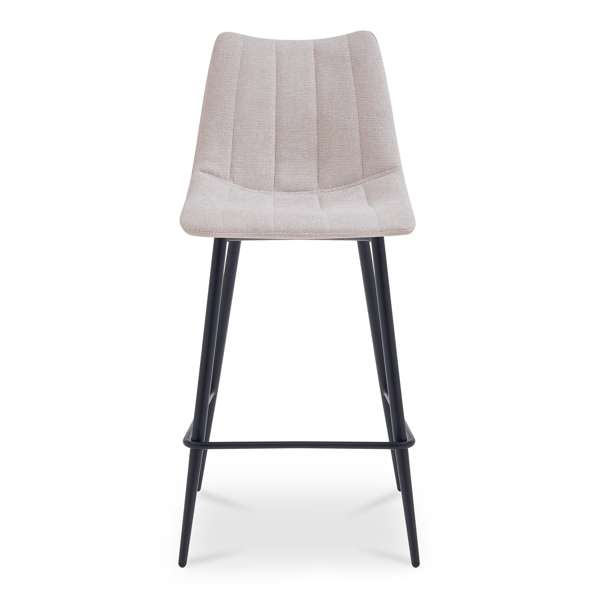 Alibi Bar Stool Beige-Set of Two 4 Alibi Bar Stool Beige-Set of Two - Image 4