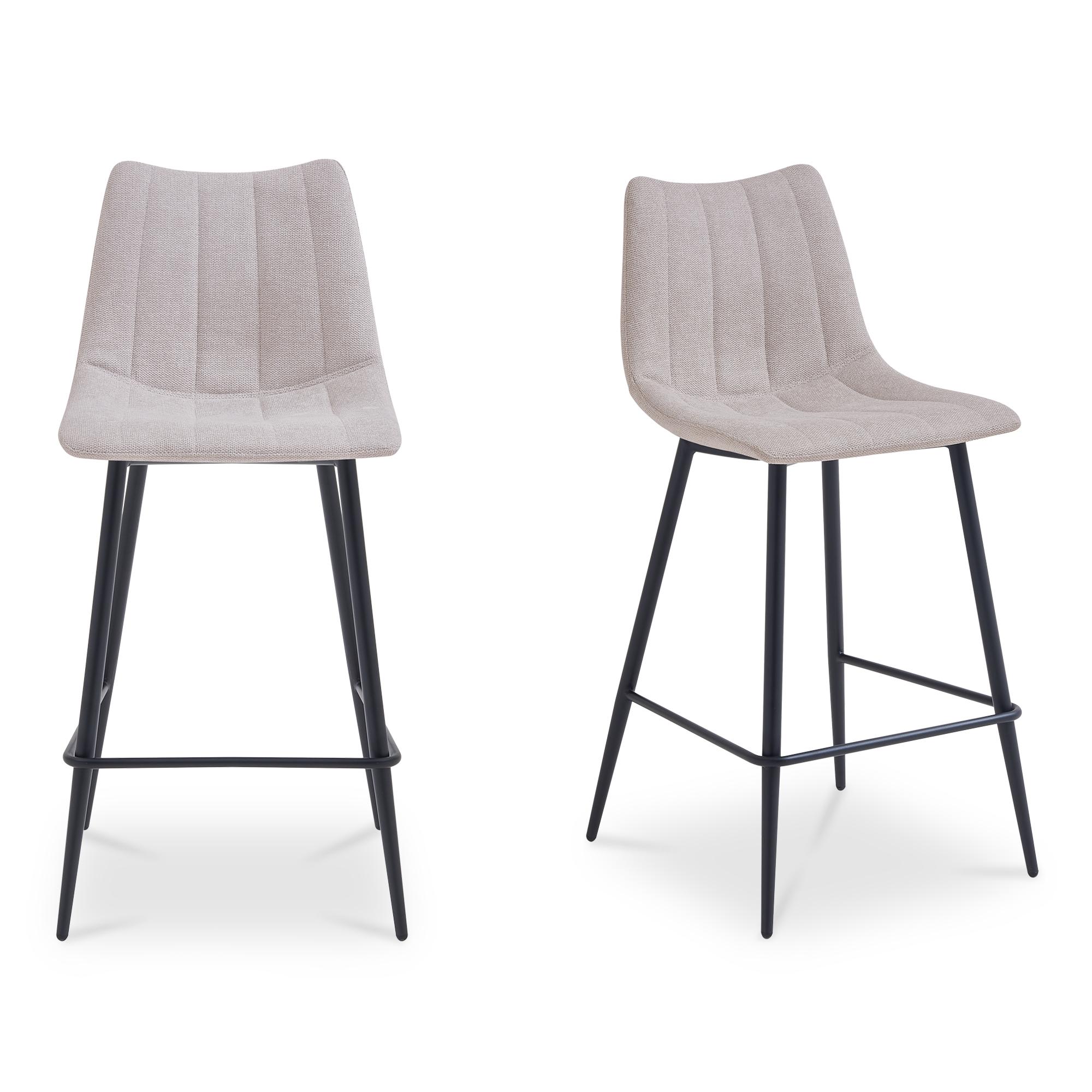 Alibi Bar Stool Beige-Set of Two