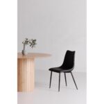 Alibi Dining Chair Matte Black (Set of 2) UU-1022-02 UU 1022 02 0 30