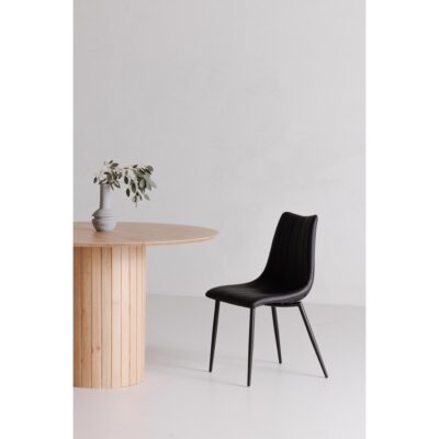 Alibi Dining Chair Matte Black (Set of 2) UU-1022-02 UU 1022 02 0 30