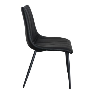 Alibi Dining Chair Matte Black (Set of 2) UU-1022-02 UU 1022 02 02