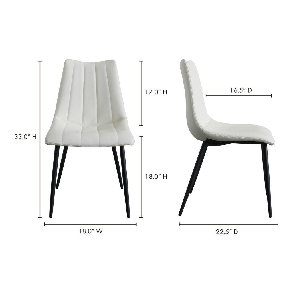 Alibi Dining Chair Ivory (Set of 2) - Image 9