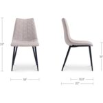 Alibi Dining Chair Beige - Set of Two UU-1022-34 UU 1022 34 70