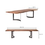 Bent Dining Table Small Smoked 20 Bent Dining Table Small Smoked VE-1001-03-0 VE 1001 03 70