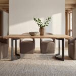 Bent Dining Table Small Oak VE-1001-24-0 VE 1001 24 0 10