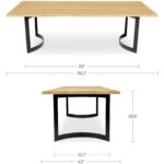 Bent Dining Table Small Oak VE-1001-24-0 VE 1001 24 0 70 dim