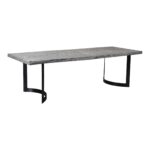 Bent Dining Table Small Weathered Grey 10 Bent Dining Table Small Weathered Grey VE-1001-29-0 VE 1001 29 01