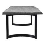 Bent Dining Table Small Weathered Grey 12 Bent Dining Table Small Weathered Grey VE-1001-29-0 VE 1001 29 03