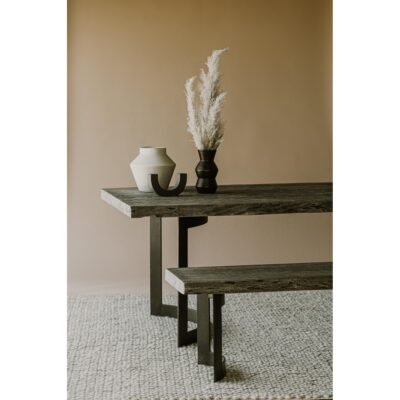 Bent Dining Table Small Weathered Grey VE-1001-29-0 VE 1001 29 30