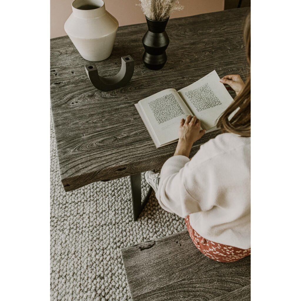 Bent Dining Table Small Weathered Grey - Image 8