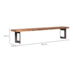 Bent Bench Small Smoked 21 Bent Bench Small Smoked VE-1002-03-0 VE 1002 03 70
