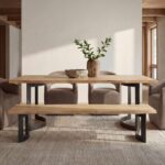 Bent Bench Small Oak VE-1002-24-0 VE 1002 24 0 10