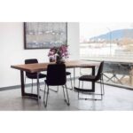 Bent Dining Table Extra Small Smoked 16 Bent Dining Table Extra Small Smoked VE-1036-03-0 VE 1036 03 30