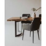 Bent Dining Table Extra Small Smoked 19 Bent Dining Table Extra Small Smoked VE-1036-03-0 VE 1036 03 33